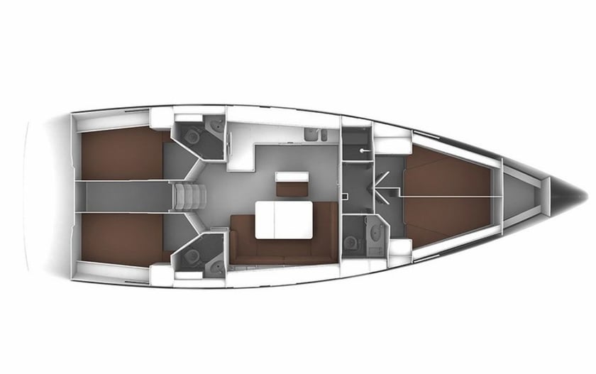 Primosten Segelboot 4 Kabine 9 Liegeplätze 9 Gäste 14.27 m Nummer des Inserats: #6426 2