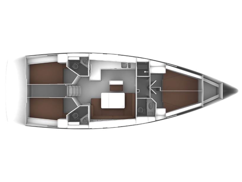 Primosten Zeilboot Cabine 4  9  slaapplaatsen 9  gasten 14.27 m Lijstnummer: #6428 3