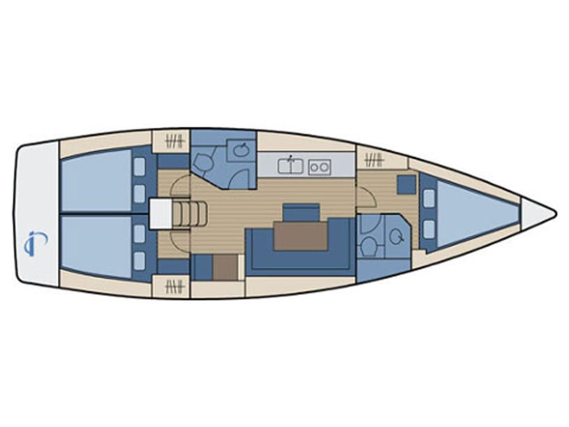 Primosten Zeilboot Cabine 3  8  slaapplaatsen 8  gasten 12.35 m Lijstnummer: #6430 3