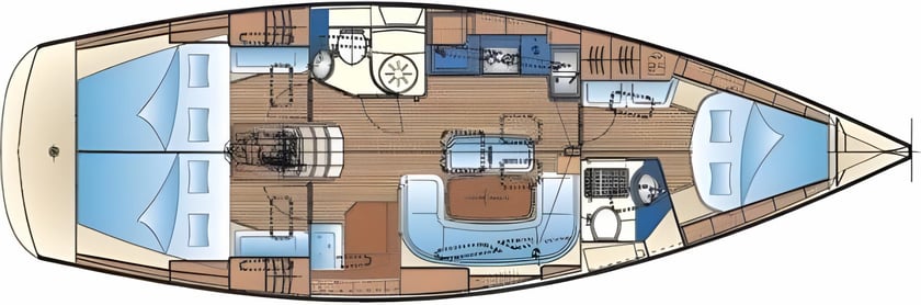 Primosten Segelboot 3 Kabine 8 Liegeplätze 8 Gäste 12.35 m Nummer des Inserats: #6430 2