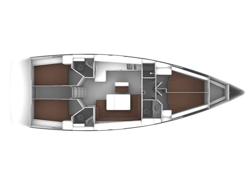 Primosten Zeilboot Cabine 4  9  slaapplaatsen 9  gasten 14.27 m Lijstnummer: #6431 3