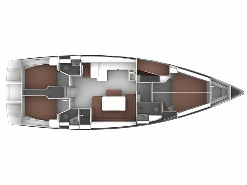 Trogir Barca a vela cabina 5  cuccette 12  12  ospiti 15.59 m Numero dell'inserzione: #6460 2