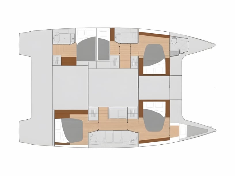 Seget Donji Catamarano cabina 6  cuccette 12  12  ospiti 13.94 m Numero dell'inserzione: #662 2