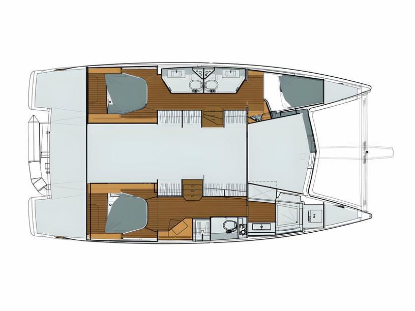 Seget Donji Catamaran Cabine 3  Couchettes 8  Invités 8  11.9 m Numéro de l'annonce: #669 2