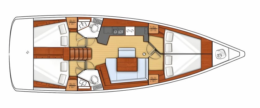 Bocca di Magra Barca a vela cabina 4  cuccette 10  10  ospiti 13.85 m Numero dell'inserzione: #6755 2