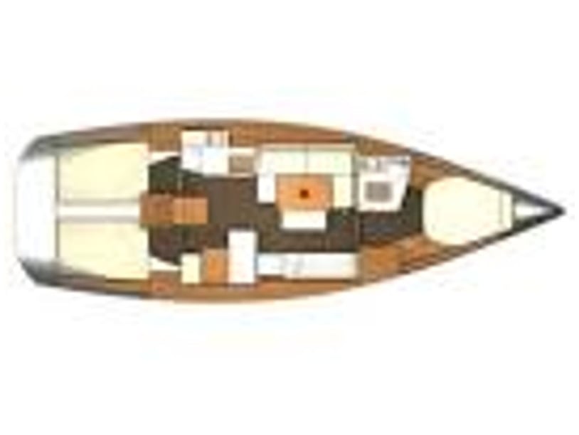 Carloforte Sailboat 3 cabin 6 berths 6 guests 12.17 m Listing Number: #6786 4