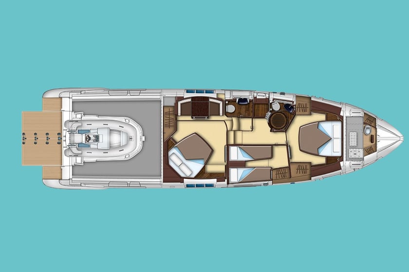 Sibenik Motorjacht Cabine 4  8  slaapplaatsen 8  gasten 18.9 m Lijstnummer: #6881 4