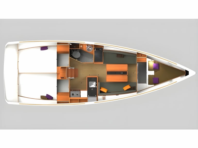 Volos Barca a vela cabina 3  cuccette 6  6  ospiti 9.98 m Numero dell'inserzione: #6956 2