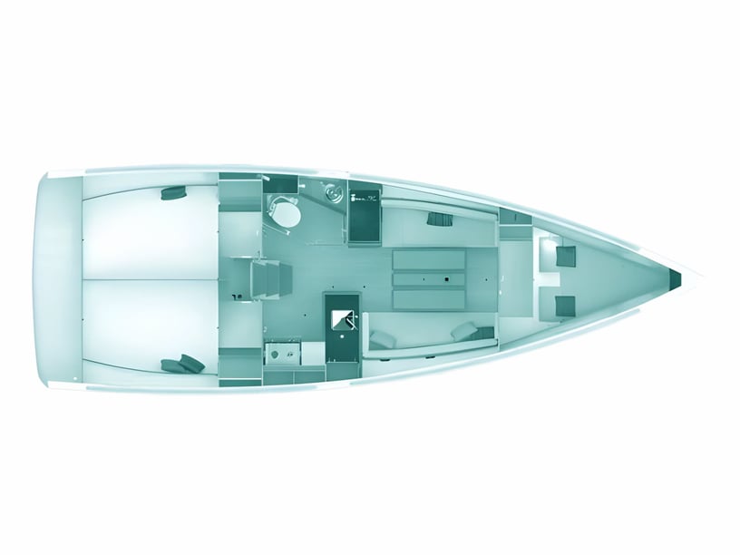 Volos Segelboot 3 Kabine 6 Liegeplätze 6 Gäste 9.98 m Nummer des Inserats: #6962 2