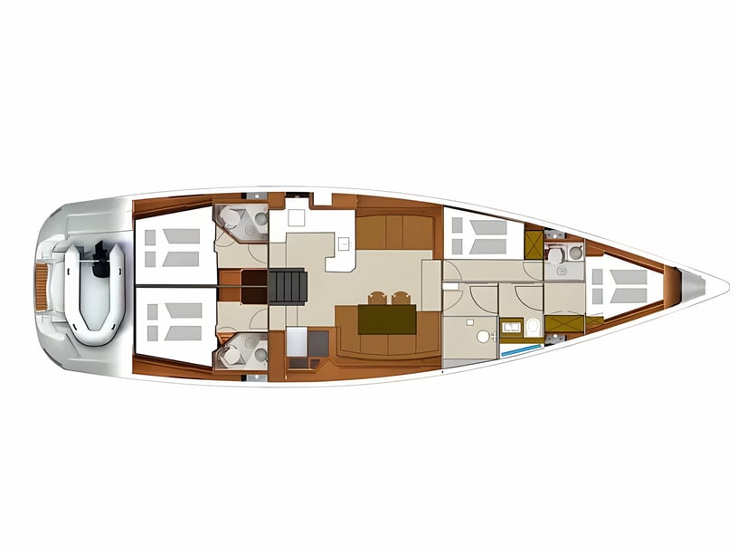 Sibenik Velero Cabina 4  10  literas 10  invitados 17.78 m Número de anuncio: #7005 2