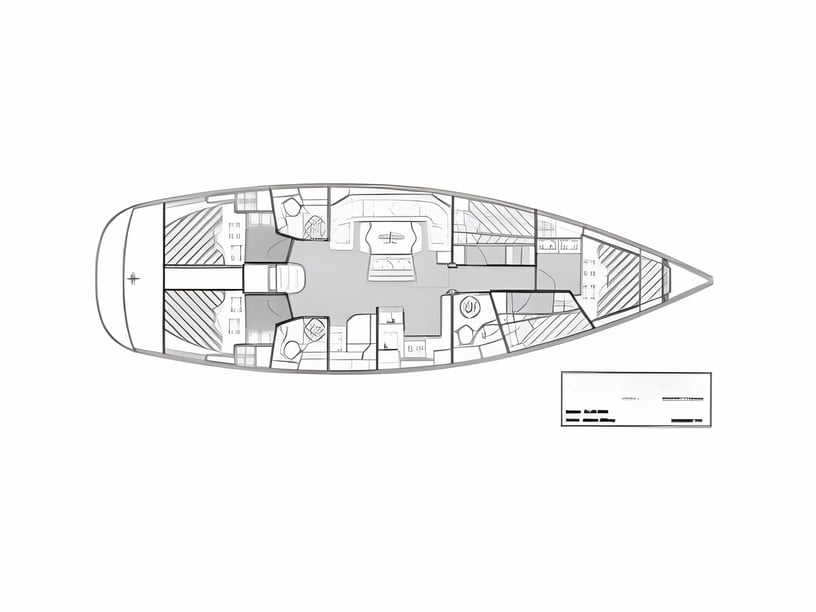 Castiglioncello Zeilboot Cabine 5  11  slaapplaatsen 11  gasten 15.6 m Lijstnummer: #7390 2