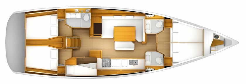 Sukosan Zeilboot Cabine 6  12  slaapplaatsen 12  gasten 15.38 m Lijstnummer: #7780 2