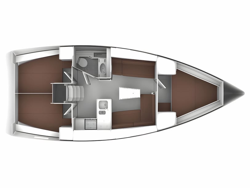 Zadar Sailboat 3 cabin 8 berths 8 guests 11.3 m Listing Number: #7898 2