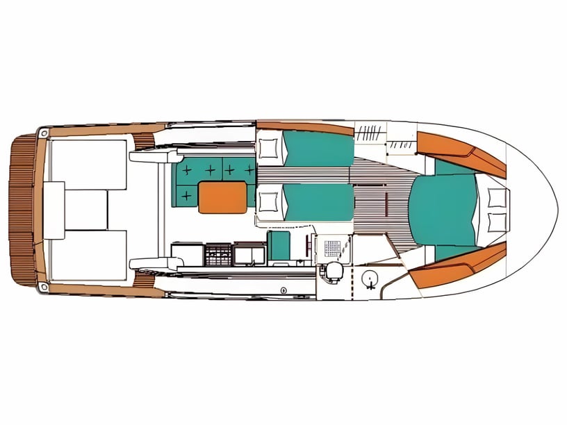 Rogoznica Motorboot 2 Kabine 6 Liegeplätze 6 Gäste 10.8 m Nummer des Inserats: #799 2