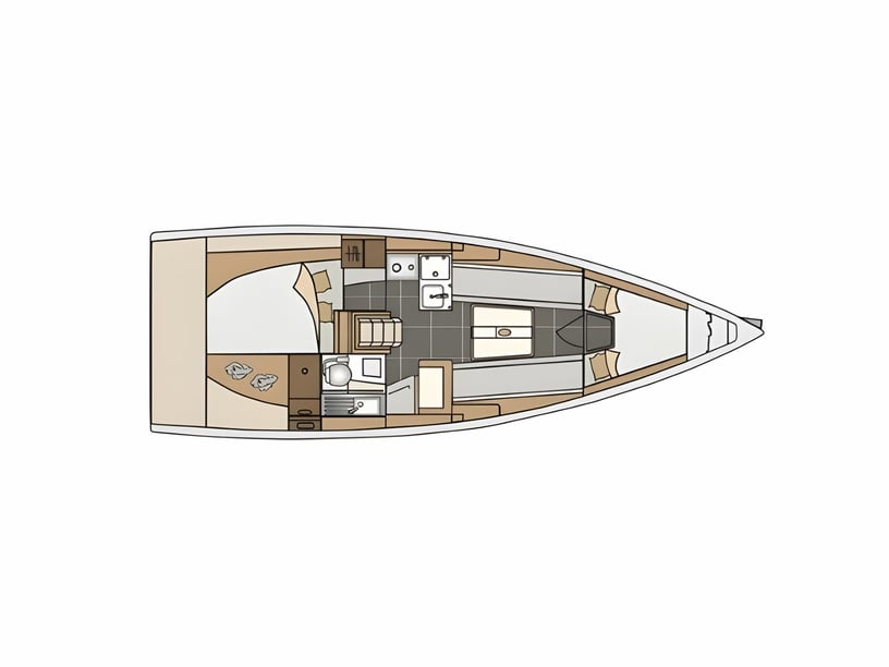 Marseille Barca a vela cabina 2  cuccette 6  6  ospiti 9.25 m Numero dell'inserzione: #8020 2