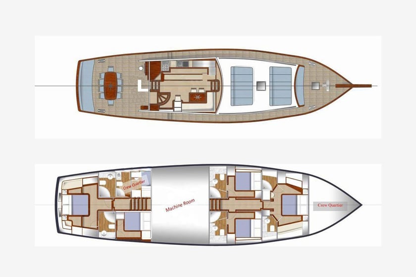 Marmaris Gulet 5 cabin 10 berths 10 guests 23.95 m Listing Number: #8723 5