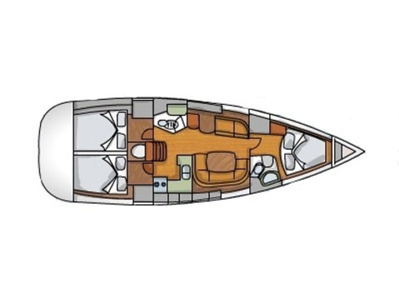 Korfu Segelboot 3 Kabine 8 Liegeplätze 8 Gäste 12.85 m Nummer des Inserats: #925 3