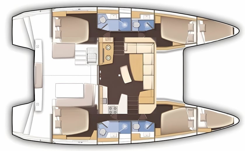 Preveza Catamarano cabina 4  cuccette 11  11  ospiti 12.8 m Numero dell'inserzione: #957 2