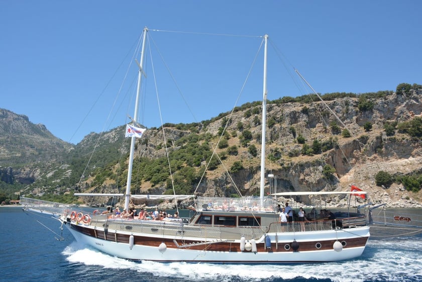Marmaris Gulet 4 cabin 8 berths 35 guests 24 m Listing Number: #9768 2