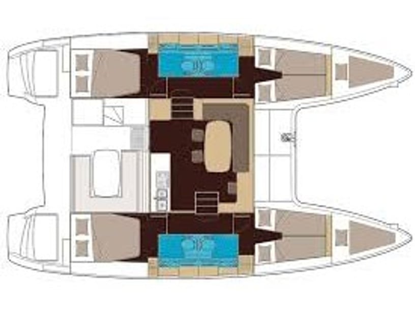 Martinique Katamaran 6 kabin Konaklama 10 kişi Seyir 10 kişi 11.74 m İlan No: #987 3